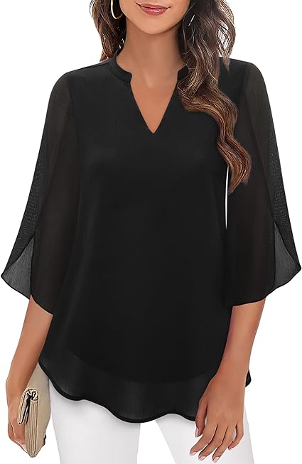 Elegant Women's Blouse - Lightweight & Versatile Style 0