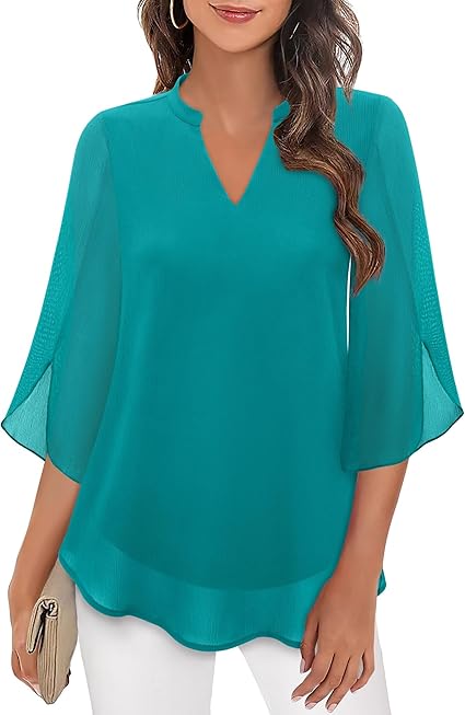 Elegant Women's Blouse - Lightweight & Versatile Style 2