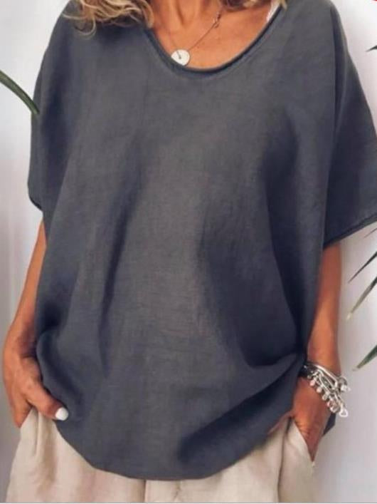 Elegant Womens Blouse - Relaxed Fit & Versatile Style 0