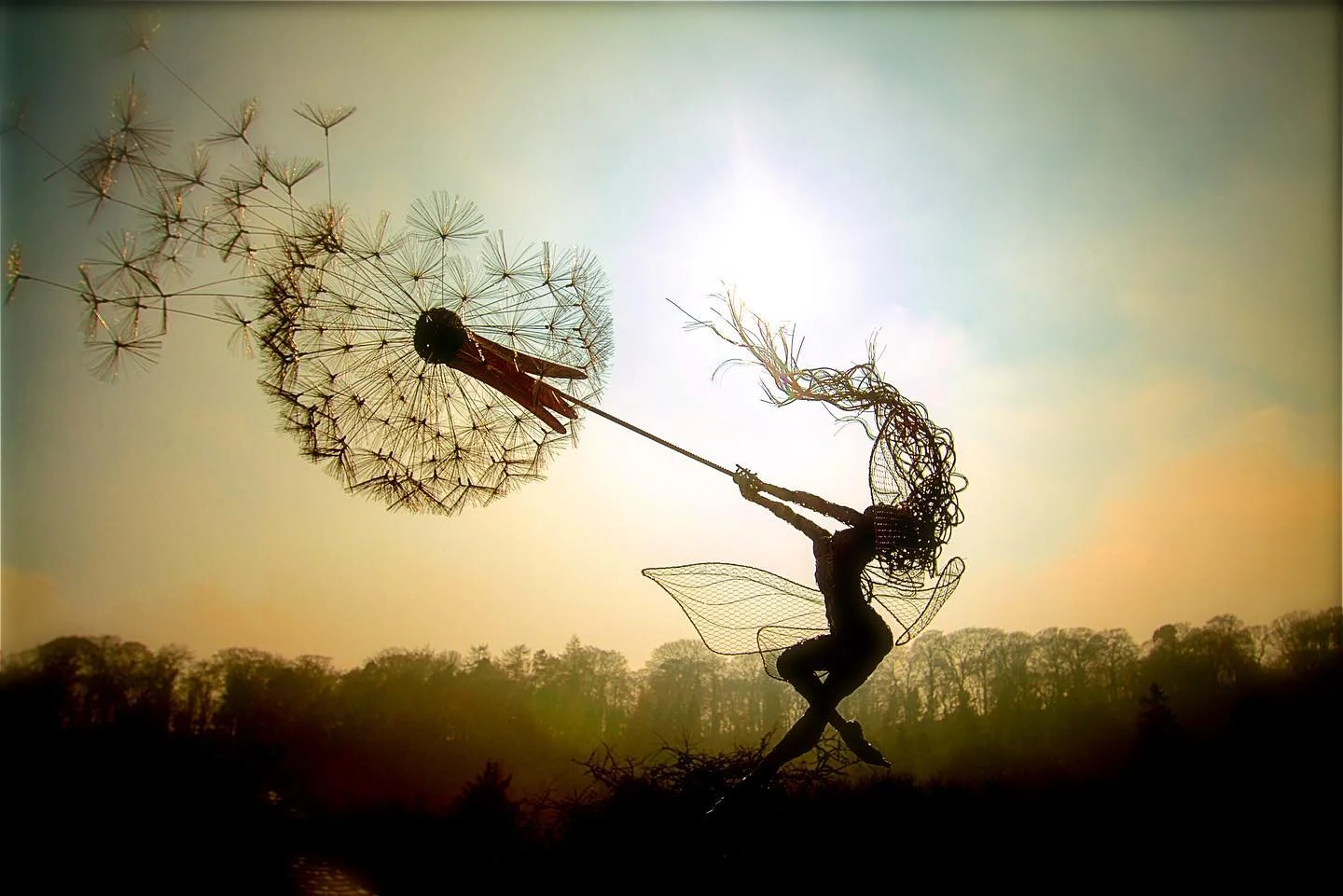 Enchanting Fairy Garden Ornaments with Dandelion Stakes – Durable Metal Outdoor Decor for Garden Decoration 3