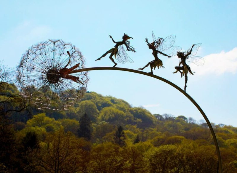 Enchanting Fairy Garden Ornaments with Dandelion Stakes – Durable Metal Outdoor Decor for Garden Decoration 7