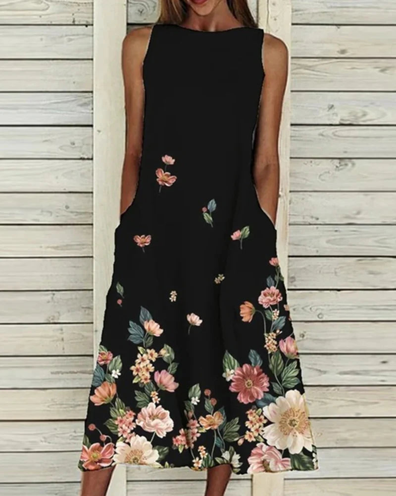 Floral Midi Summer Dress for Effortless Style and Comfort 1