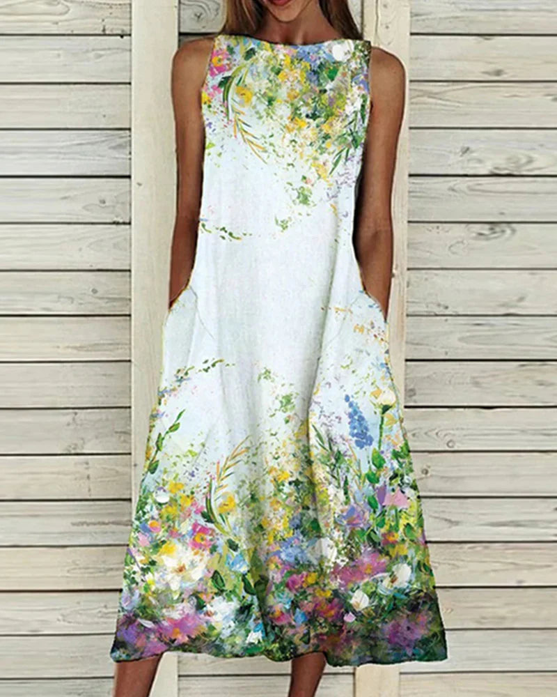 Floral Midi Summer Dress for Effortless Style and Comfort 2