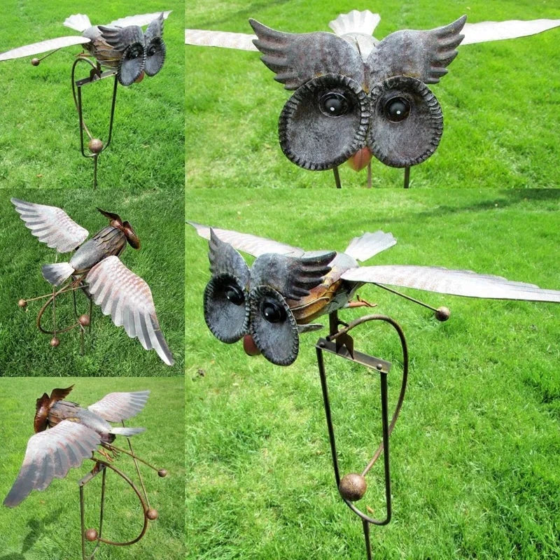 Garden Eagle Windmill Patio Decoration – Metal Bird Art for Outdoor Spaces 6