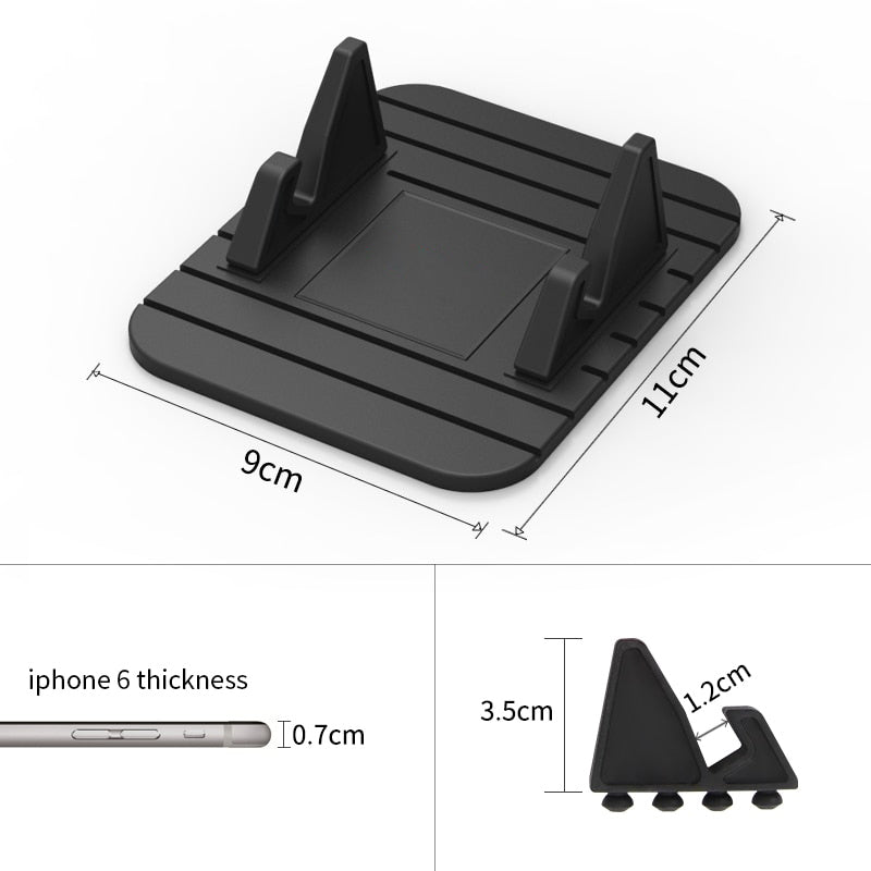 Non-Slip Car Phone Holder – Silicone Gel Dashboard Mount for GPS and Media Viewing 3
