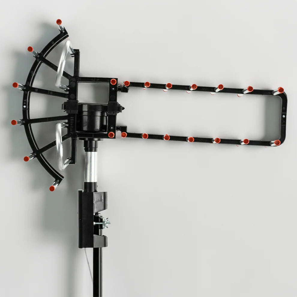 Outdoor 500+ Mile Long Range TV Antenna with 360-Degree Motorized Rotation and Dual TV Outputs 4
