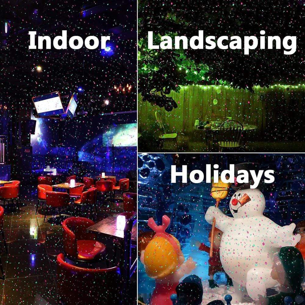 Outdoor Laser Light Projector with 1000 LEDs – Red and Green Holiday Illumination 7
