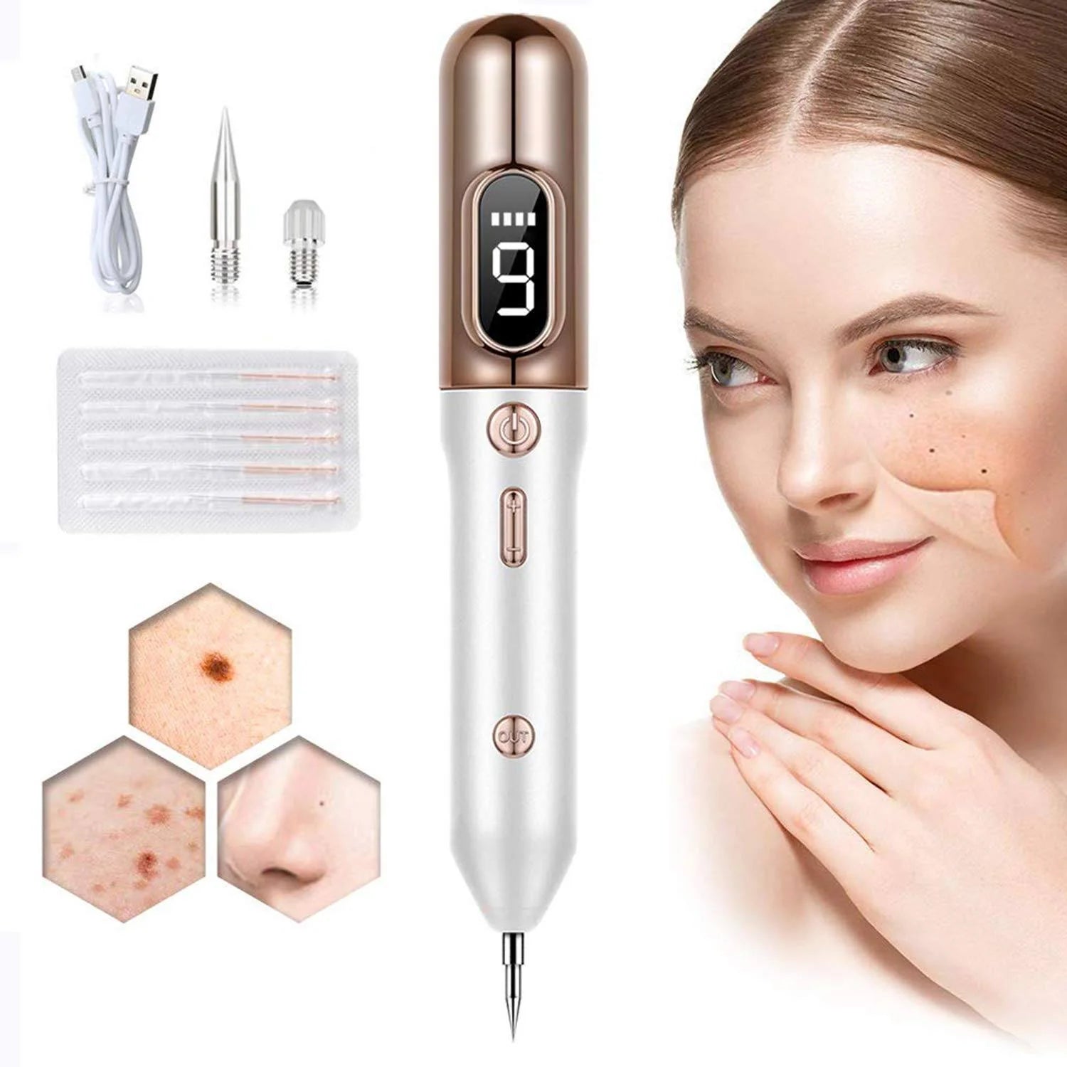 Plasma Pen for Skin Tag and Mole Removal – 9 Intensity Levels, Safe and Easy to Use 0