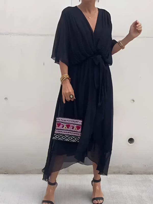Stylish Maxi Wrap Dress for Women - Elegant Summer Dresses 0