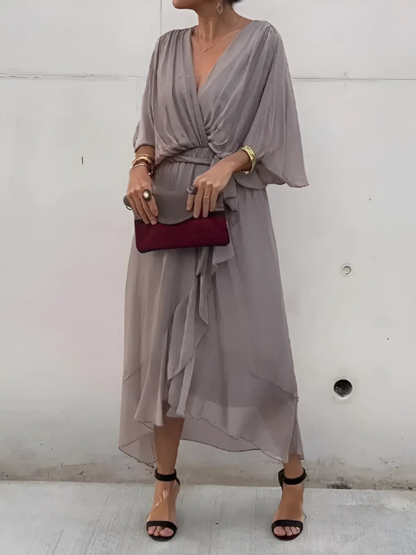 Stylish Maxi Wrap Dress for Women - Elegant Summer Dresses 4