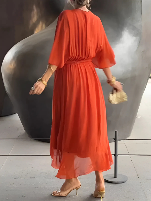 Stylish Maxi Wrap Dress for Women - Elegant Summer Dresses 6