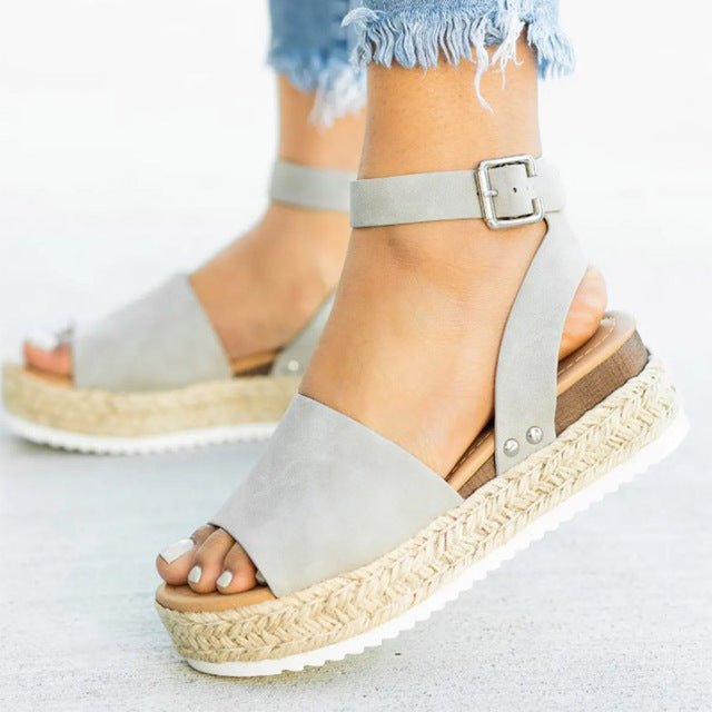 Stylish Open-Toe Platform Sandals for Women's All-Day Comfort 2