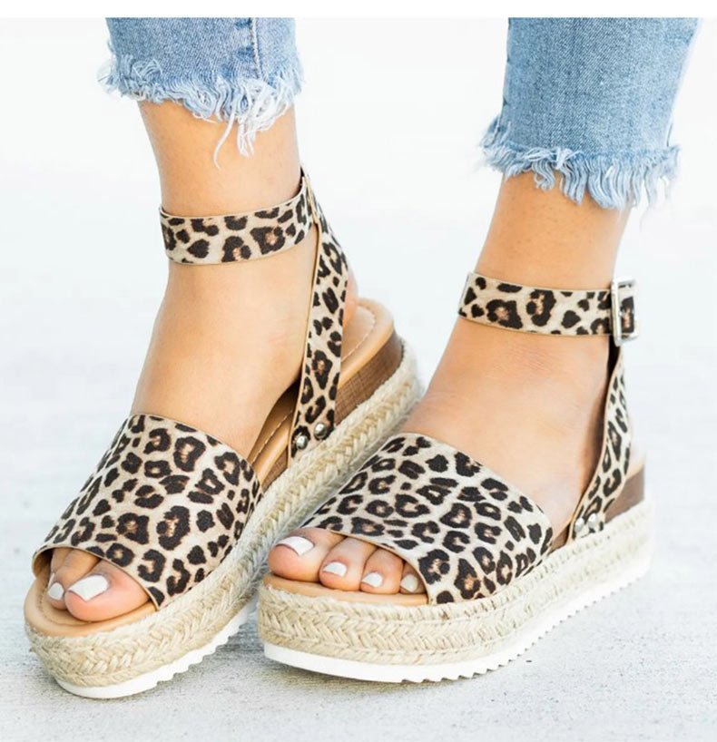 Stylish Open-Toe Platform Sandals for Women's All-Day Comfort 5