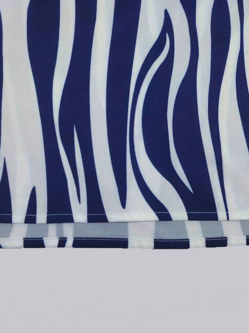 Stylish Sleeveless Striped Mini Dress for Women 5