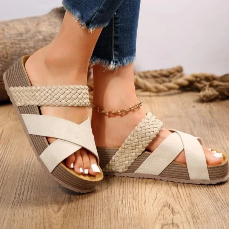 Stylish Women's Sandals with Braided Straps for All-Day Comfort 2