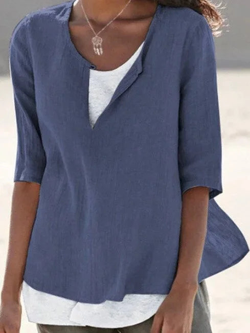 Stylish Womens Blouse - Flattering Layered Summer Top 3