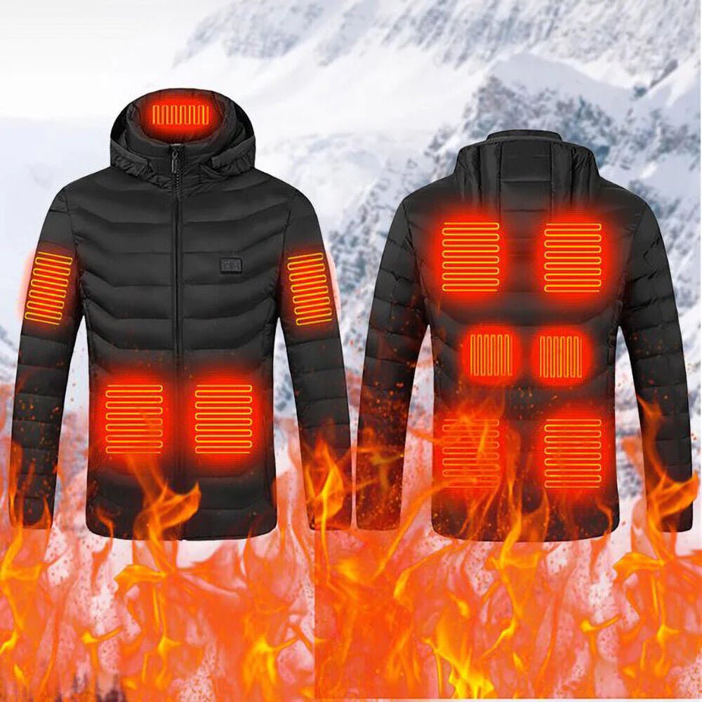 Unisex Heated Jacket with 3 Heat Settings – Ideal for Winter Outdoor Activities 1