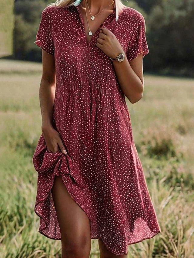 Women's Midi Shirt Dress Blue 1