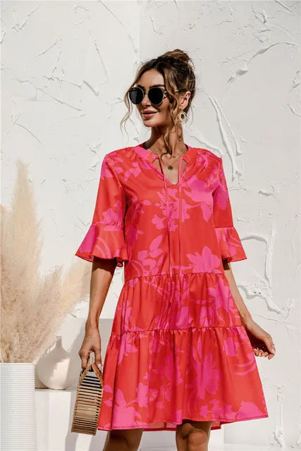Women's Mini Dress Blue Summer Dresses 0