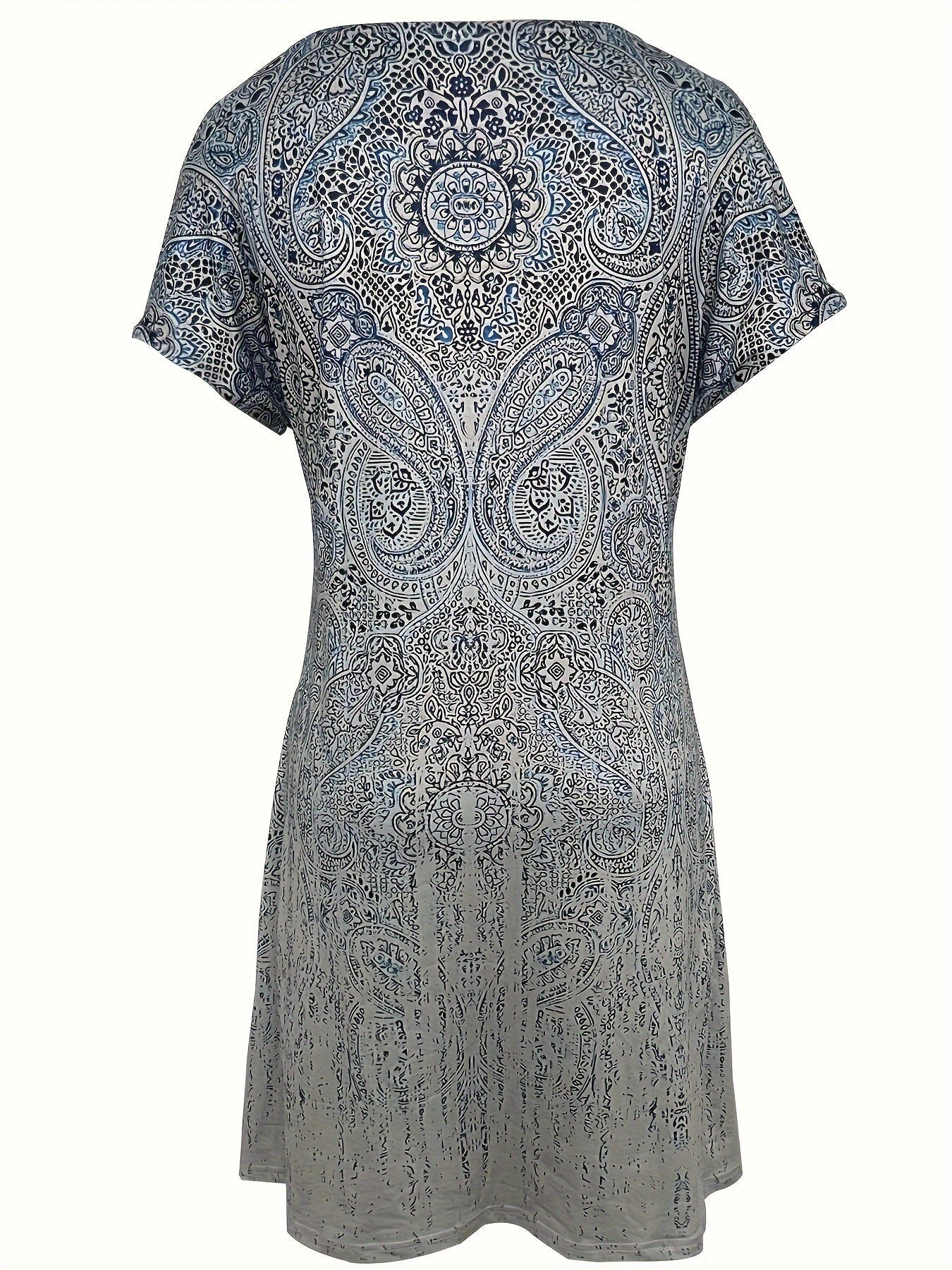 Women's Mini Dress Blue Summer Style 4