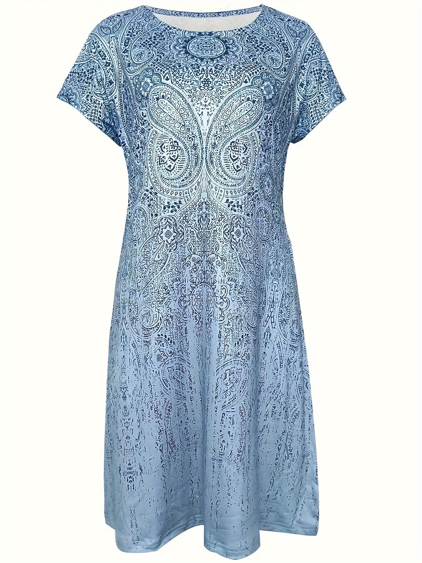 Women's Mini Dress Blue Summer Style 5