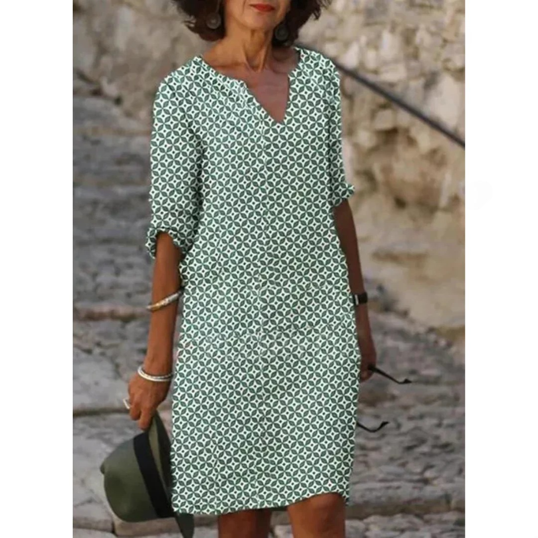 Women's Mini Dress Printed Multicolor 0
