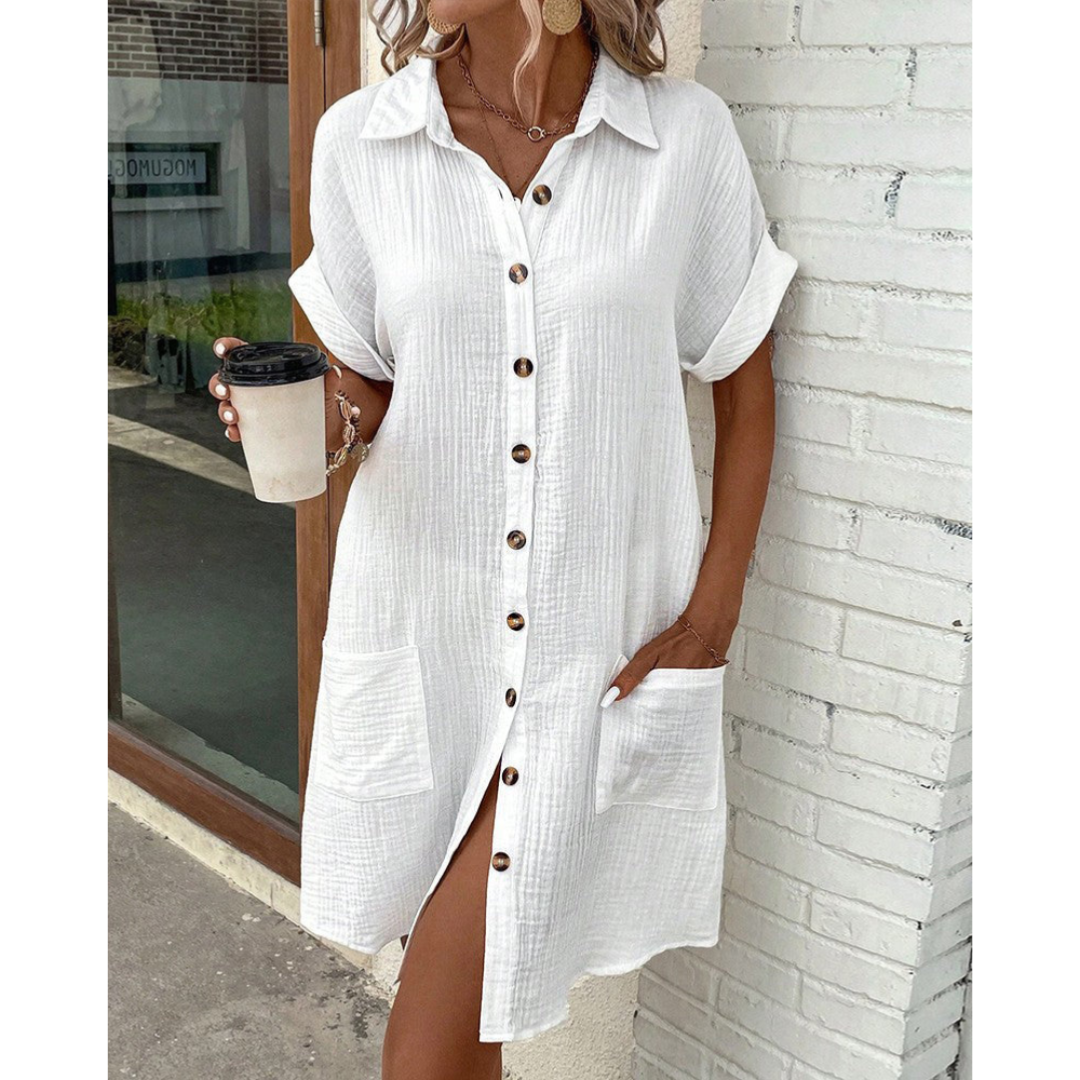Women's Shirt Dress Blue 0