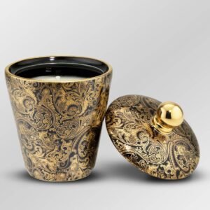 Scented candle Black Fine Paisley